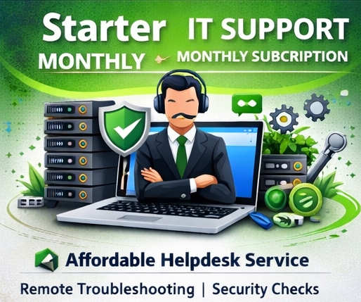 Starter IT Support – Monthly Subscription